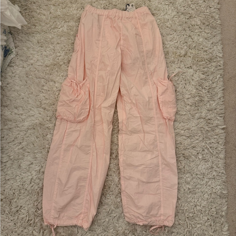 Zara Light Pink Parachute Pants / Size S - Picture 5 of 5